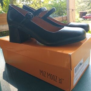Miz Mooz Black Mary Jane Heels